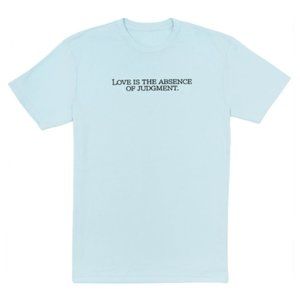Love Is The Absence Of Judgement Tee - Light Blue